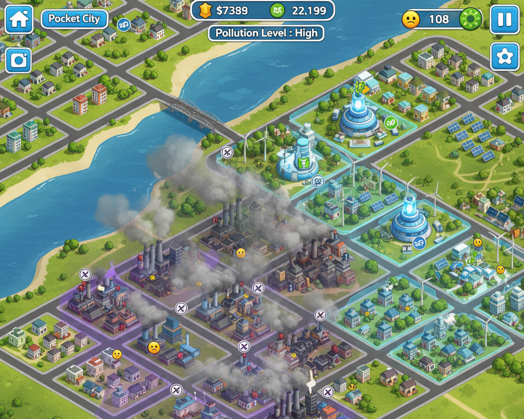 Gemini_Generated_Image_y97x5y97x5y97x5y Pocket City 2: O City Builder Móvel Esquecido que Supera SimCity — 30 Dicas Avançadas para Dominar o Jogo e Construir a Cidade Perfeita